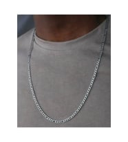 Silver 60 Cm 3 e 1 Model Klasik Erkek Zincir Kolye