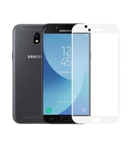 Samsung Galaxy J3 Pro (J330) Ekran Koruyucu Full Tam Kaplayan Kavisli Tempered Cam (Siyah)