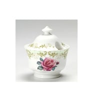 VINTAGE ROSE Porselen Şekerlik Fine Bone China 2012 England