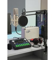 Midex CX1 Compact Set-2 Efektli Ses Kartı Mikrofon Stand Seti (PC ve Telefon)