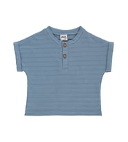 Civil Baby Jakarlı 6-18 Ay Tişört - Mavi
