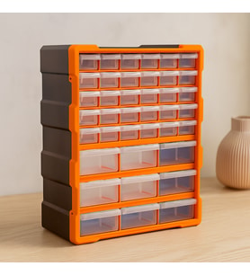 Monoblok Çekmece Seti 38.1x15.7x47.5 cm 4'lü Plastik Saklama