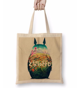 Forest Dream Totoro Bez Çanta Uzun Saplı