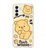 Samsung Galaxy A04S Uyumlu Winnie The Pooh Desenli Şeffaf Telefon Kılıfı