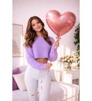 18 İnç Rose goldKalp Helyum Balon – Romantik Uçan Balon