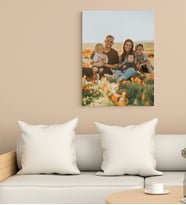 Kişiye Özel Aile Fotoğraflı  Kanvas Tablo 30x50 CM