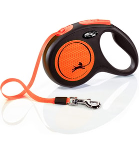 New Neon 5 m Medium Şerit Otomatik Köpek Gezdirme Tasması