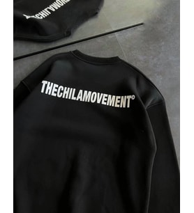 Kışlık Bisiklet Yaka Oversize Baskılı SweatShirt - Siyah