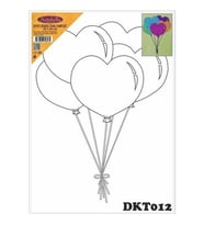 DKT012 desenli tuval kompozit boyama 25x35 cm