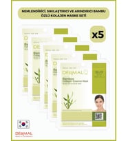 Dermal Nemlendirici, Sıkılaştırıcı Ve Arındırıcı Bambu Özlü Kolajen Maske 23gr 5 Adet
