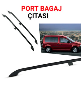 CADDY KISA ŞASE PORTBAGAJ TAVAN ÇİTASI SİYAH 2003 2004 2005 2006 2007 2008 2009 2010