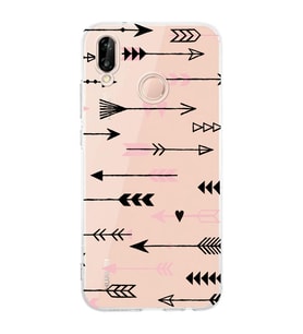 Huawei P20 Lite Uyumlu Baskılı Yumuşak Silikon Şeffaf Telefon Kılıfı