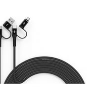 Type-C Kablo USB Type-C Dönüştürücü Dahili Kablo Koruyucu Micro USB Type-C Kablosu (Siyah)