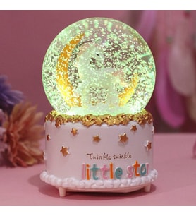 Unicorn Kar Motorlu Işıklı ve Müzikli Büyük Boy Kar Küresi