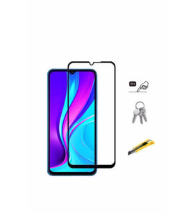 Xiaomi Redmi 9c Kenarları Kırılmaya Dayanıklı Cam Ekran Koruyucu
