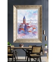 GÜMÜŞ ÇERÇEVELİ PASPARTULU TABLO V174