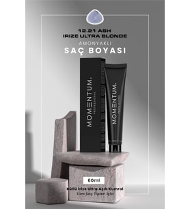 Momentum Kozmetik Saç Boyası Ash Irize Ultra Blonde 12.21 60 ml