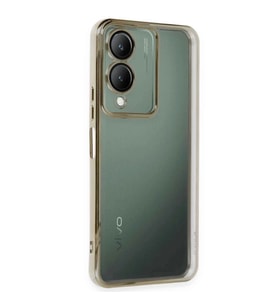 Vivo Y17S Kılıf Razer Lensli Silikon - Gold