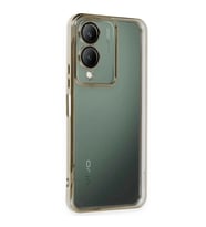 Vivo Y17S Kılıf Razer Lensli Silikon - Gold