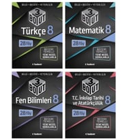 TUDEM YAYINLARI 8.SINIF LGS 3 BOYUT TÜRKÇE - MATEMATİK - FEN BİLİMLERİ - T.C İNKİLAP TARİHİ BECERİ T