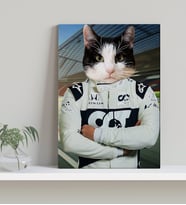 Evcil Dostlara Özel F1 Pilot Tasarımlı Portre Kanvas Tablo-4