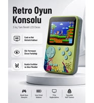 Mey İthalat® 3 İnç Renkli Ekranlı Taşınabilir El Konsolu – G5 Modeli