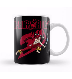 Fairy Tail Erza Scarlet Two Swords Anime Manga Kupa Bardak Porselen