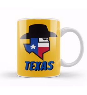 Texas Gift Kupa Bardak Porselen