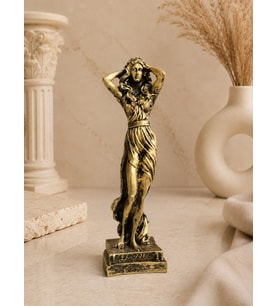 Afrodit Dekoratif Biblo 14 cm – Antik Yunan Tanrıçası Heykeli Bronz Görünümlü