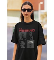 Rapper The Weekend Baskılı Unisex Tişört, Oversize Rap Tişört