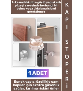 #KapıStoperi Ultra Güçlü Kendinden Yapışkanlı Kapı Pencere Yatak Arkası Dolap Kapakları Klozet Kapağ