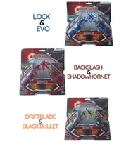 MONSUNO Lisanslı VS 2’li Fusion Figür 3'Lü Set – Lock & Evo / Driftblade & Black BuIIet / Backslash & Shadowhornet (Karışık)