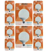 (10 Adet) 20W (120W) 6500K (Beyaz Işık) E27 Duylu (Kalın Duy) Glop Led Ampul