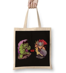 Hulk Ve Thor Bez Çanta Uzun Saplı