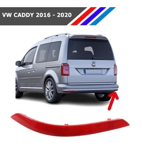 Volkswagen Caddy Arka Tampon Reflektörü 2016-2022 - Sağ