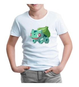 Pokemon - Bulbasaur Beyaz Çocuk Tshirt