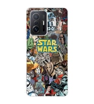 Xiaomi Mi 11T - 11T Pro Uyumlu Star Wars Kolaj Tasarımlı Şeffaf Telefon Kılıfı