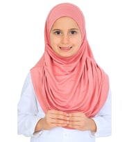 Kız Çocuk Hazır Başörtüsü Pratik Penye Şal Tesettür Giyim