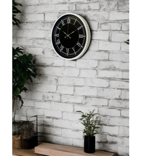 MCG  36 Cm Beyaz Dekoratif Duvar Saati
