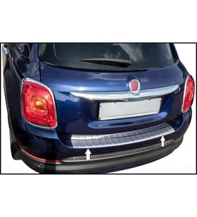 Fiat 500X Krom Arka Tampon Üstü Koruma P.ÇELİK 2014 üzeri P.Çelik