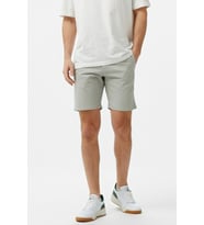 Lacoste Men's Slim Fit Bermuda Shorts Erkek Dar Kesim Keten Bermuda Şort Gri