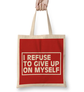 I Refuse To Give Up On Myself Gym Inspiration Bez Çanta Uzun Saplı