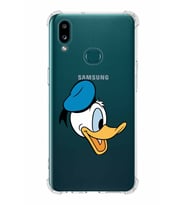 Samsung Galaxy A10s  Köşe Korumalı Antişok Kapak Donald Duck Tasarımlı Şeffaf  Kılıf
