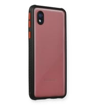 Durukar® Samsung Galaxy A01 Core Kılıf Miami Şeffaf Silikon - Siyah