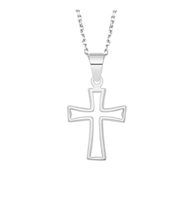 Gümüş Amorf Cross Kolye
