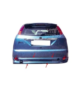 Ford Focus Uyumlu 1 Hatchback Arka Tampon Altı Fiber 1998-2005