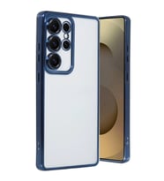 Samsung Galaxy S25 Ultra Kılıf Razer Lensli Silikon - Lacivert