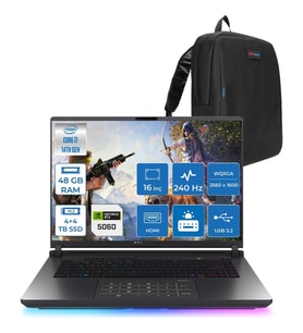 Asus Rog Strix G16 G615JMR-S5049 Intel® Core™ I7 14650HX 48GB 4tb Ssd+4tbssd 8GB/RTX5060 Gddr7 115W 16 Inç 2,5k (2560 x 1600, Wqxga) 240Hz 3ms Freedos Gaming Laptop WS5049F24+ZETTAÇANTA