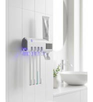 Uv Sterilizasyonlu Duvara Monte Otomatik Diş Fırçası Tutucu