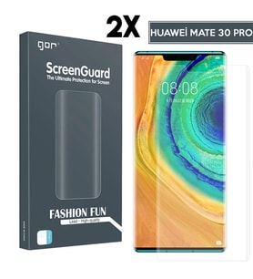 Gor Huawei Mate 30 Pro 3d Kavisli Full Kaplama Darbe Emici Ekran Koruyucu 2 Adet Set - SSSSSS1379-8